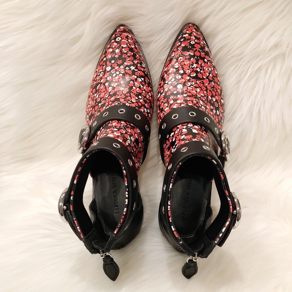 Rebecca Minkoff Kianna Floral Ankle Booties New - Picture 4 of 15
